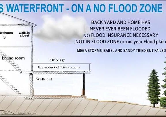 3 STORY SIDE ELEVATION 100 yr flood free zone