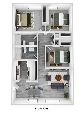 Floor plan 3 Bedroom 2 Bathroom