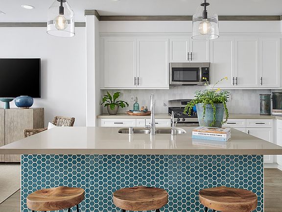 Cava at Rancho Soleo Plan 1 Model Home Kitchen