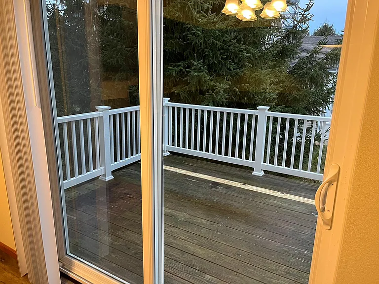 Walk out deck.