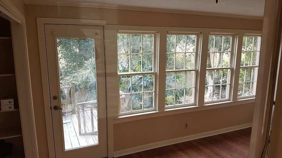 Sunroom (or office/3rd bedroom) has great storage (closet is