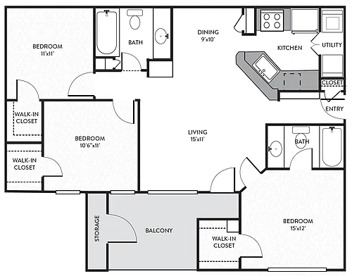 Floor plan C1R-LUXE