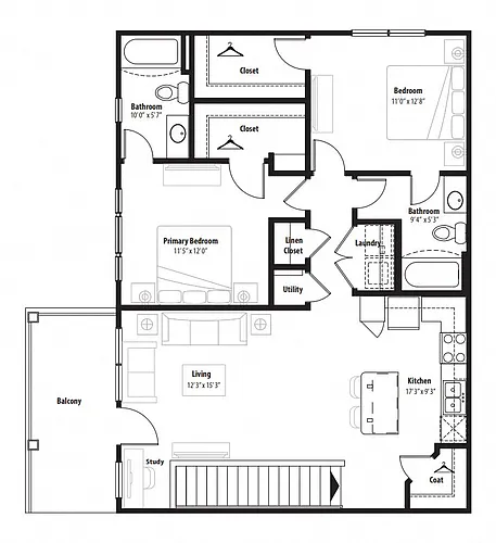 Floor plan B3