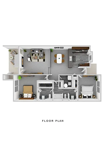 Floor plan Chelsea 2x1.5