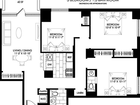 2nd image of 70 W 93rd St #707B