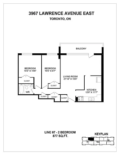 Floor plan 2 Bedroom
