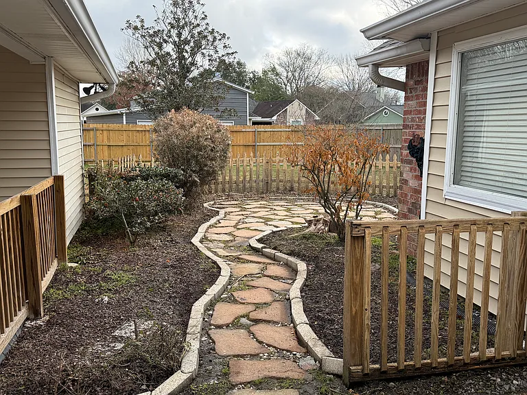 Beautiful Oasis Style backyard. Completely fenced in.