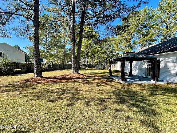 Backyard and patio with gazebo