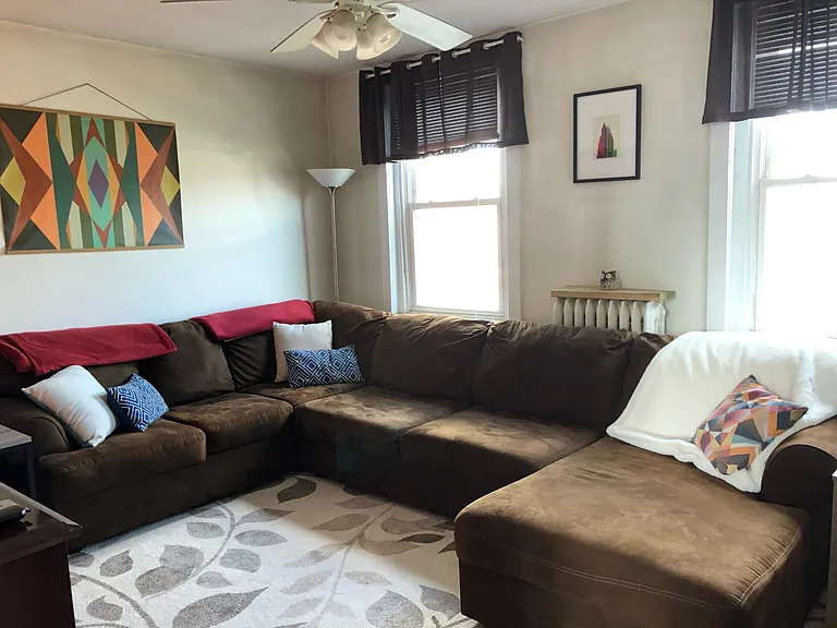 Photo from 2021 This is the front room being used as a living room. In 2024 it is being used as a bedroom.