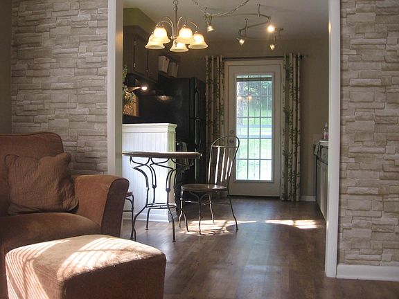 Faux Stone Accent Wall.