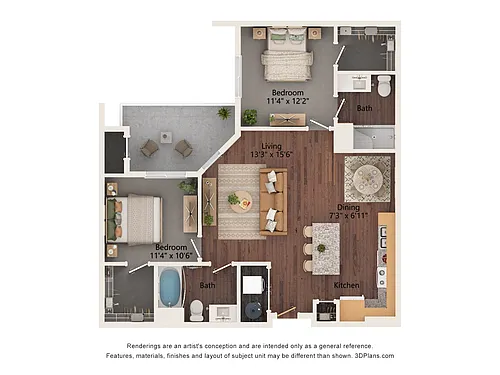 Floor plan 2B
