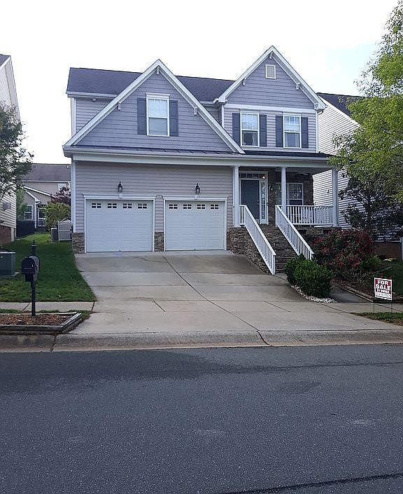Front View 2 Car Garage