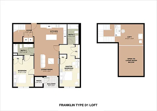 Floor plan Type D Loft