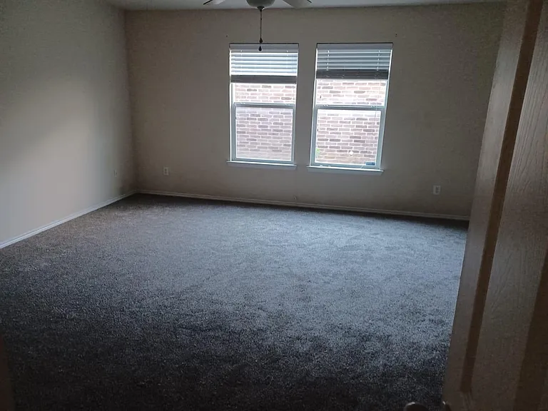 bedroom. New carpet