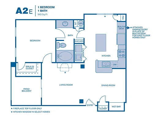 Floor plan A2E