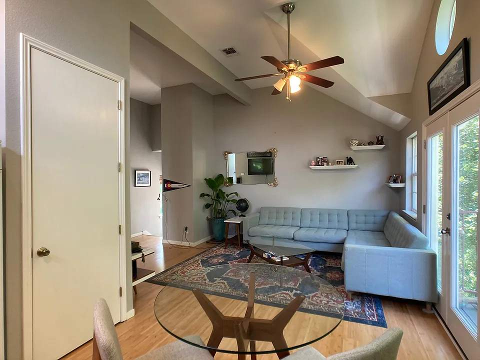 view from kitchen area