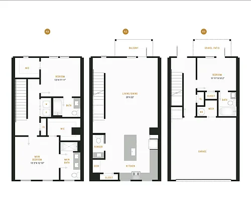 Floor plan Townhome - C