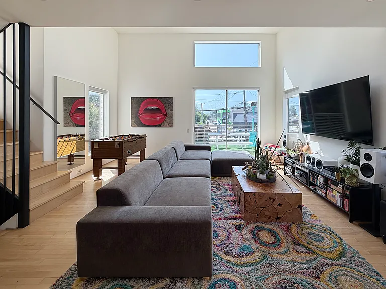 Over-sized picture windows allow for natural ample light.