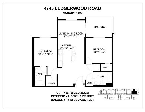 Floor plan 2 Bedroom