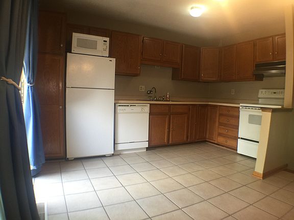 Kitchen with dining room table space!