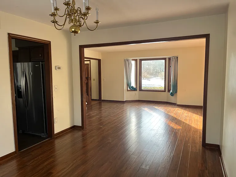 Living room and formal dining room