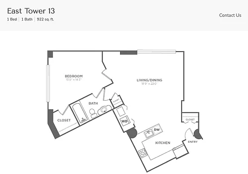 Floor plan East Tower 13