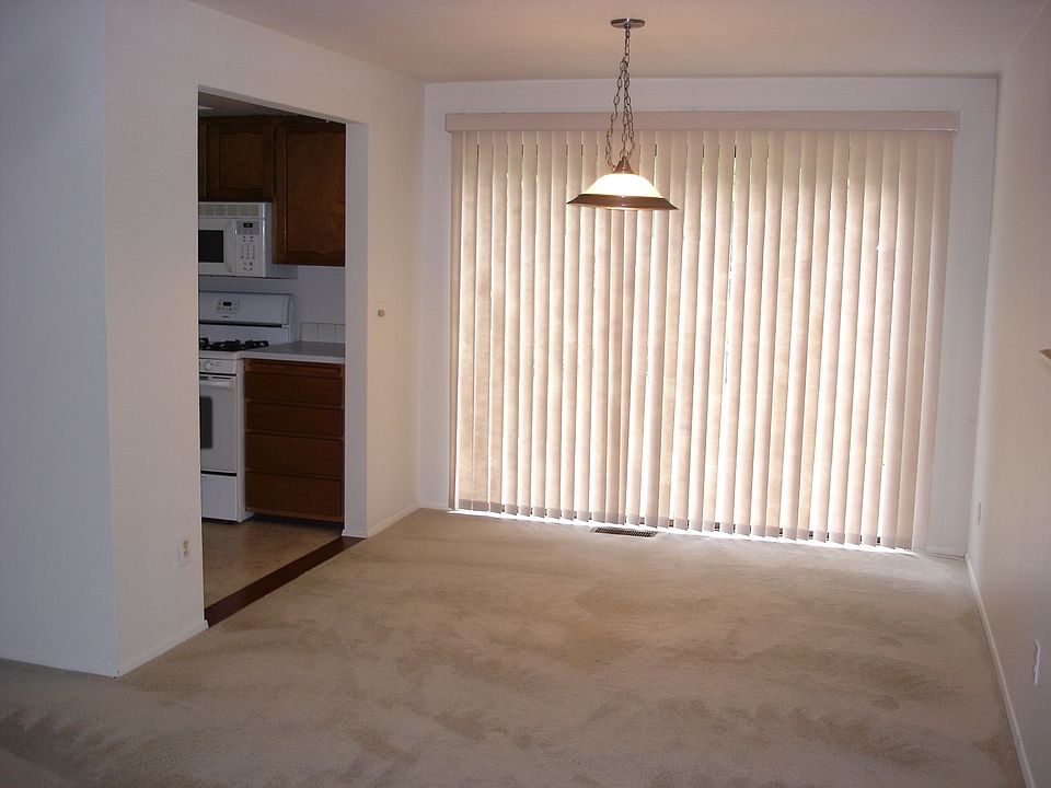 Nice sized dining room with slider to backyard