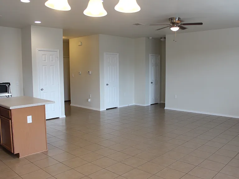 Living from dining area