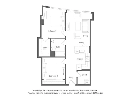 Floor plan S04 + Den
