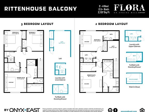 Third Floor Plan and Options