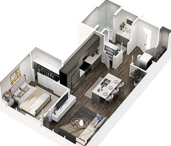 Warden 1 Bedroom Floor Plan Warden 1 Bedroom Floor Plan