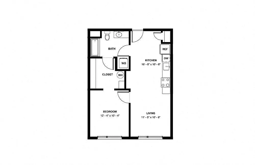 Floor plan 1-1B