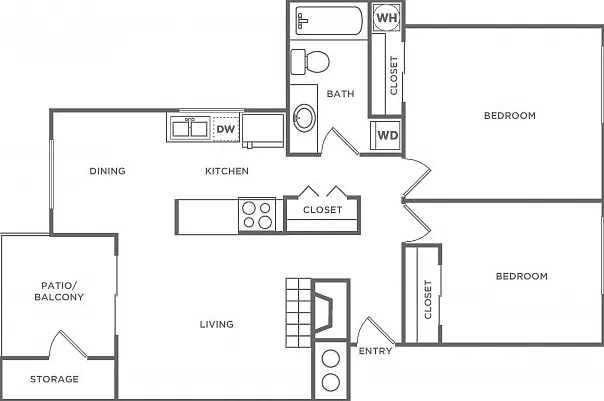 B3R | 2 bed 1 bath | 912 Sq. Ft. B3R | 2 bed 1 bath | 912 Sq. Ft.