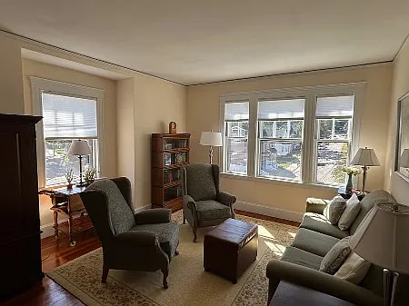 You will love the sunny, spacious living room!