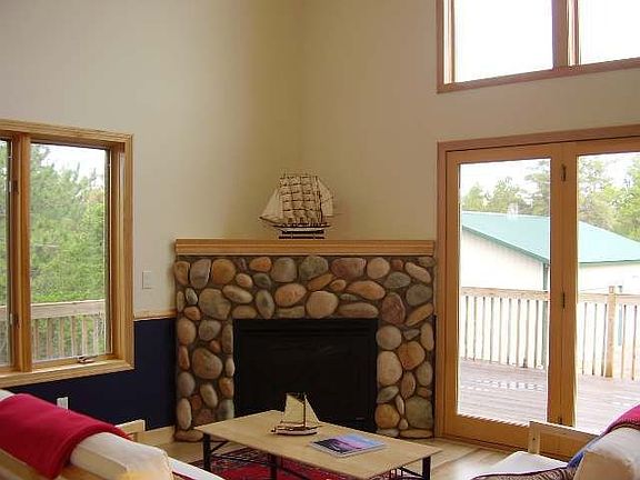 Stone Fireplace in Great Room