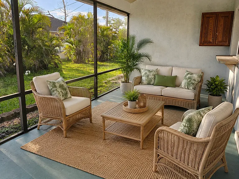 Screened-In Patio *This Photo is Virtually Staged*