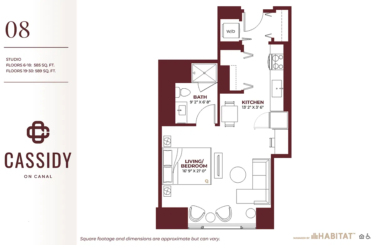 Floor plan Studio 08