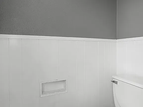New paint and newer water saving toilet in Hall Bath which is not viewable from hallway when door is open
