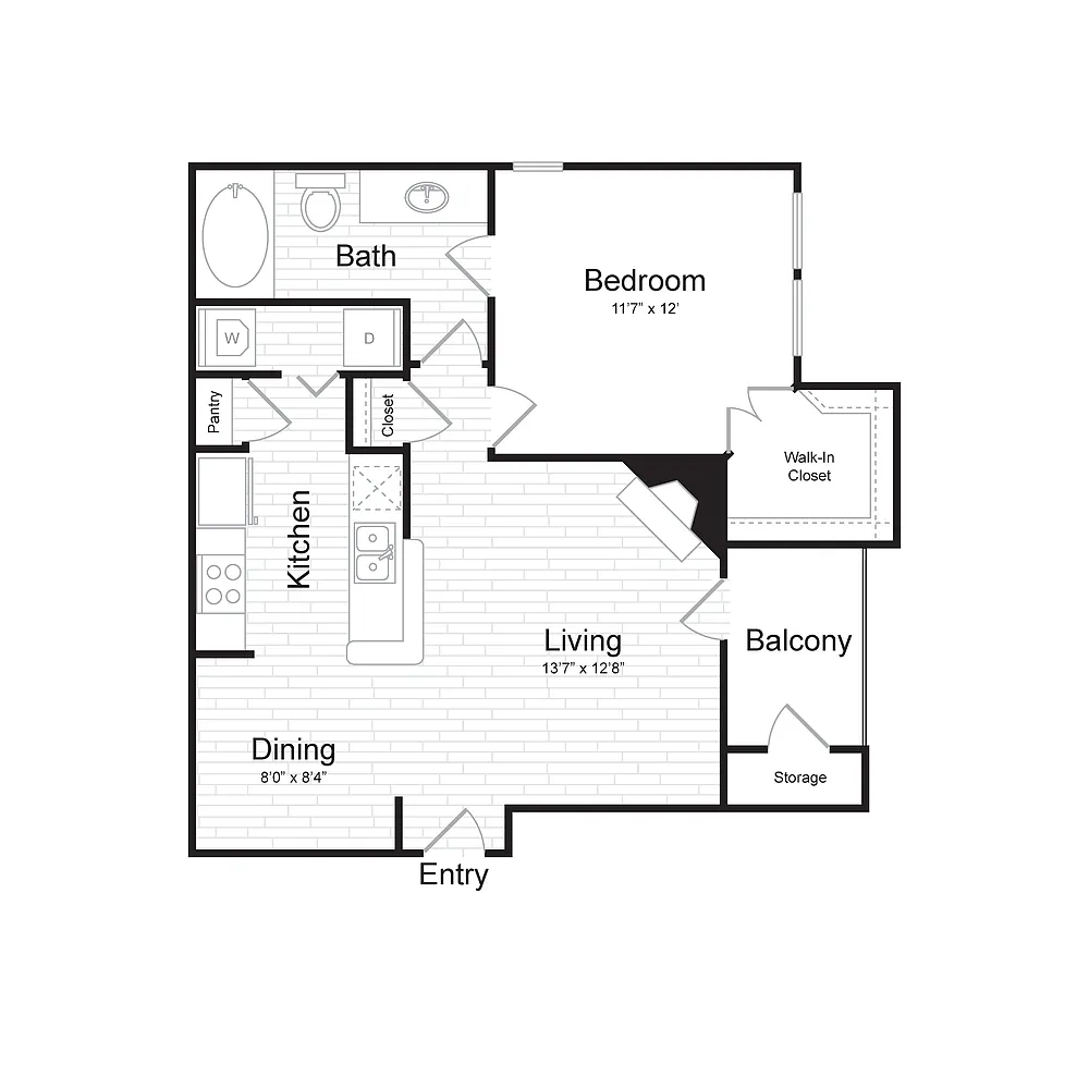 Floor plan A1 -1X1