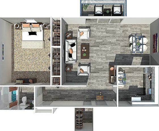 The Elle
One Bedroom | One Bathroom
725-760 Square Feet The Elle
One Bedroom | One Bathroom
725-760 Square Feet