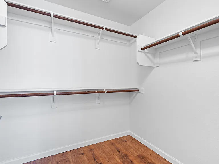 Large primary closet walk in