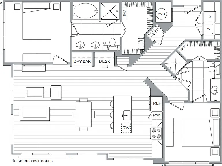 P - 2 Bedroom / 2 Bath P - 2 Bedroom / 2 Bath