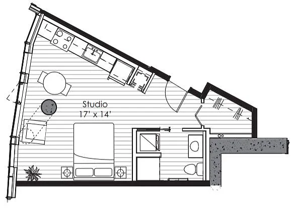 Floor plan Studio I