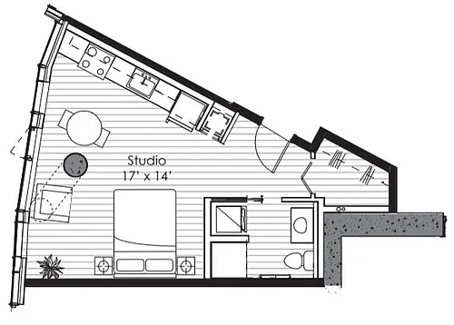 Floor plan Studio I