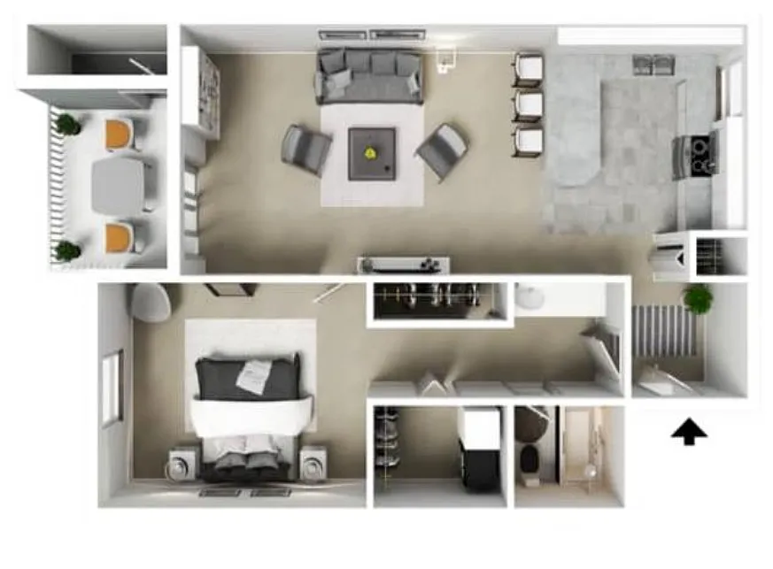 Floor plan Renovated Hill Side