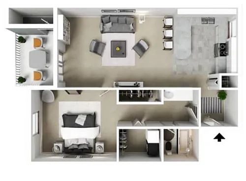 Floor plan Renovated Hill Side