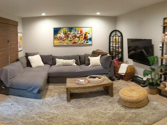 Family area with recessed lighting (recently remodeled)