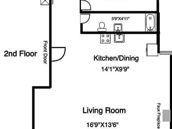 2nd image of 311 W 54th St APT 2