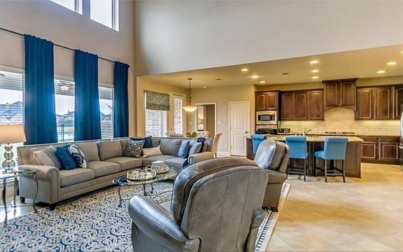 Open concept family room
