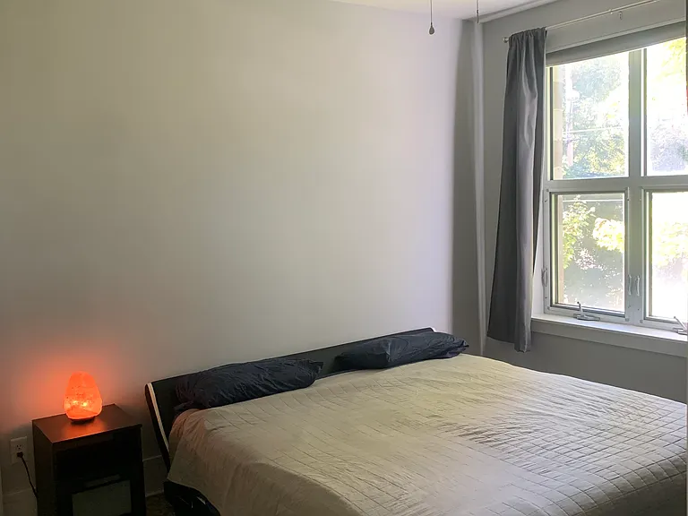 From the bedroom door into the master bedroom. That is a king sized bed
